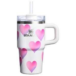 SOLD. Stanley White Mug with Pink Heart Design